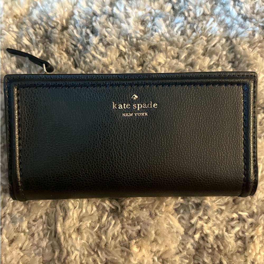 Kate Spade Black Leather Clutch